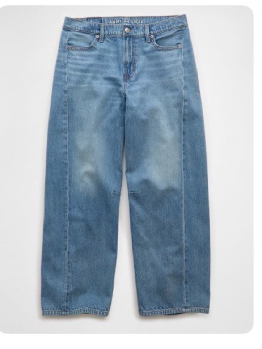 American Eagle Dreamy Drape Barrel Jeans
